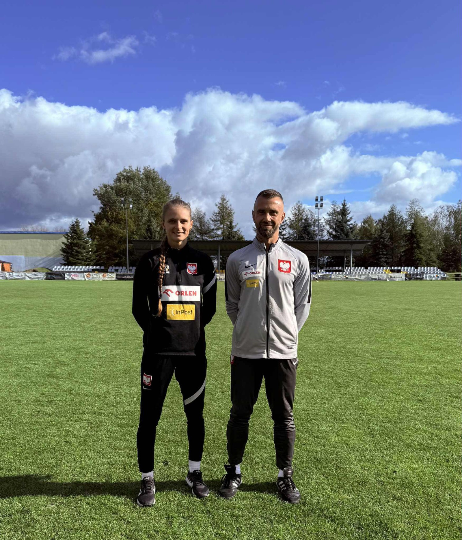 Piotr Mikołajczyk i Małgorzata Knuła na zgrupowaniu Kadry Narodowej U15