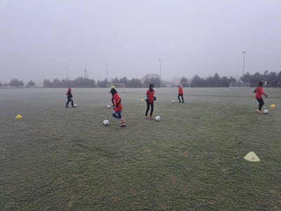 Zimno? Nie dla Orliczek! Niedzielny Sparing z PKS Racot