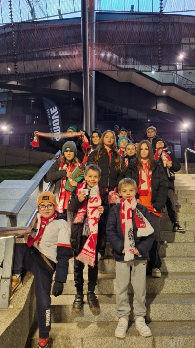 Nasi zawodnicy i zawodniczki na meczu Polska – Litwa! 