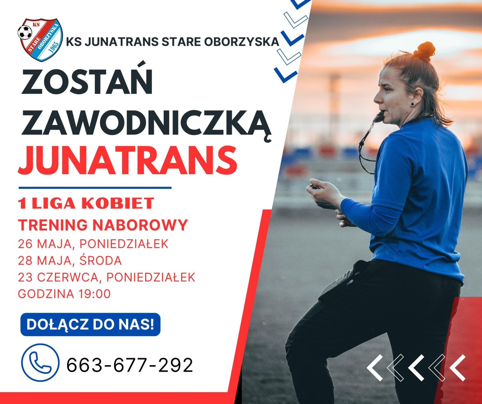 Dołącz do naszej drużyny 1 Ligi Kobiet! 