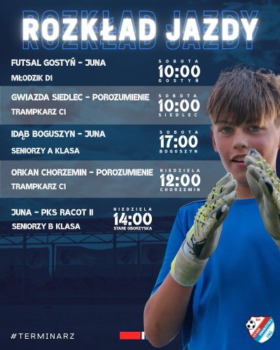 Rozkład jazdy na ten weekend