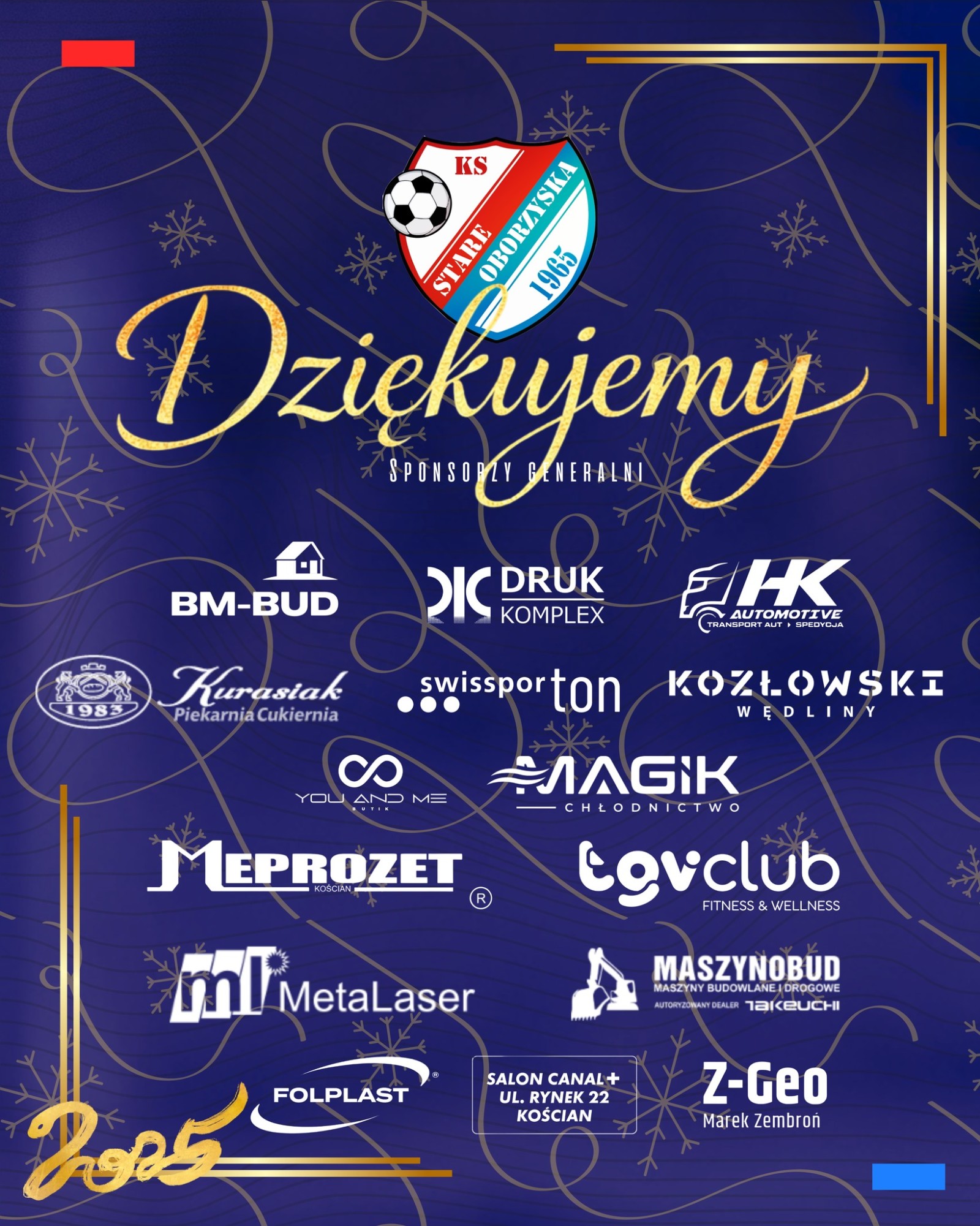 Sponsorzy Generalni – fundament naszego klubu