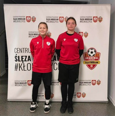 Świetny występ Leny i Nadii na treningu Ślęzy Wrocław