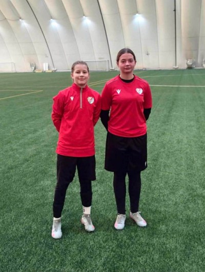 Świetny występ Leny i Nadii na treningu Ślęzy Wrocław