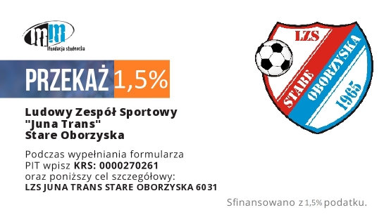 Twoje 1,5% = sportowe marzenia naszych zawodników