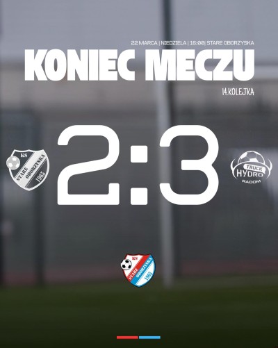 14. kolejka ORLEN 1. Ligi – przegrywamy 2:3