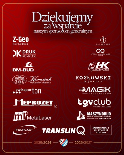 Sponsorzy Generalni – razem tworzymy sukces!
