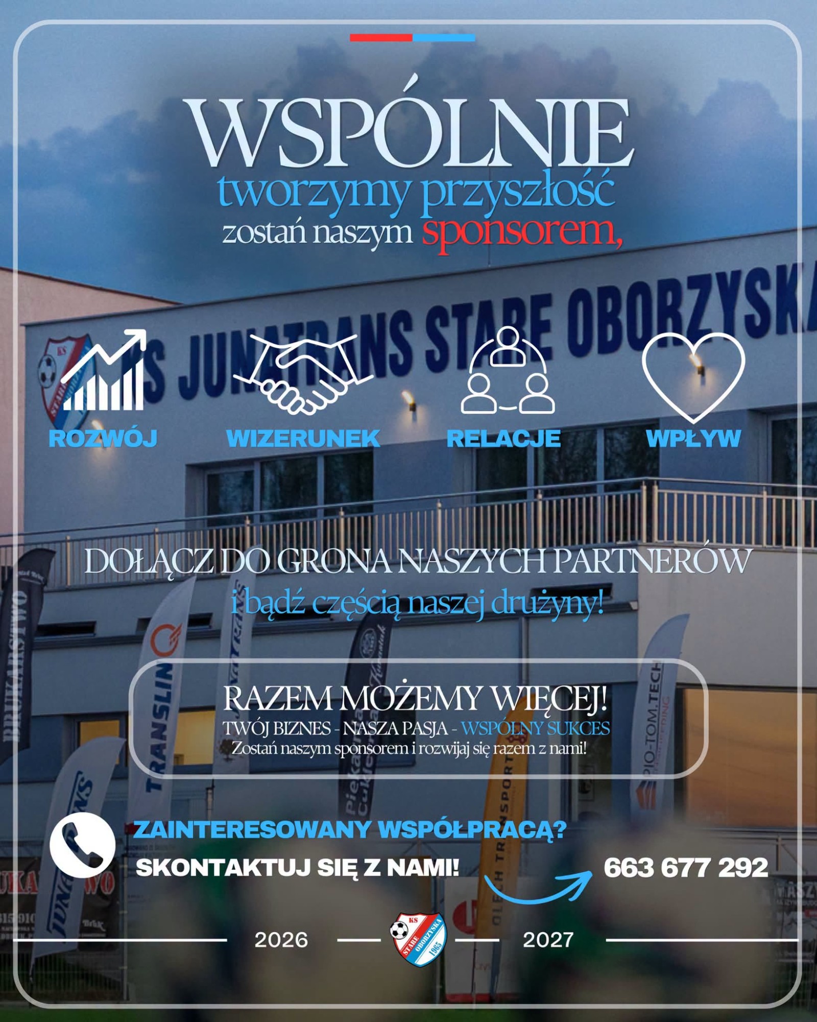 Wspieraj lokalny sport – dołącz do grona Sponsorów!